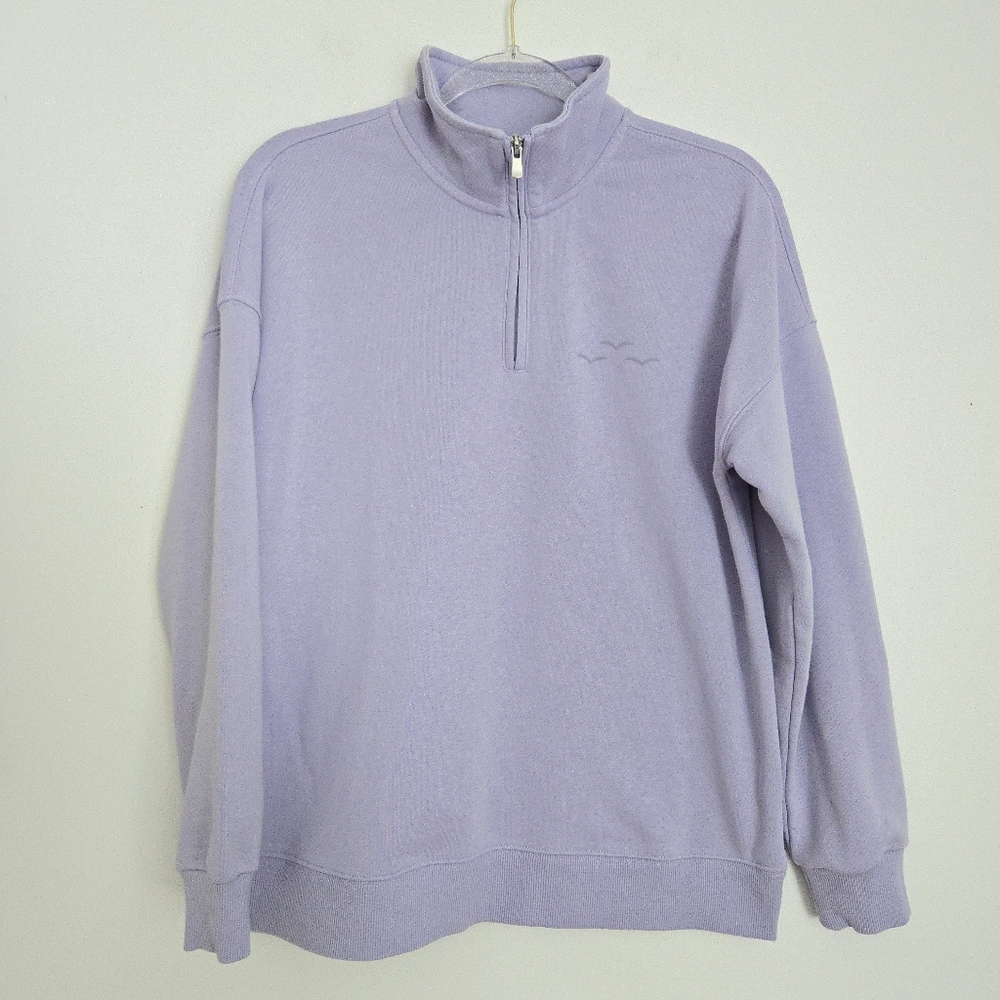 Purple Half Zip Sweater Size Medium